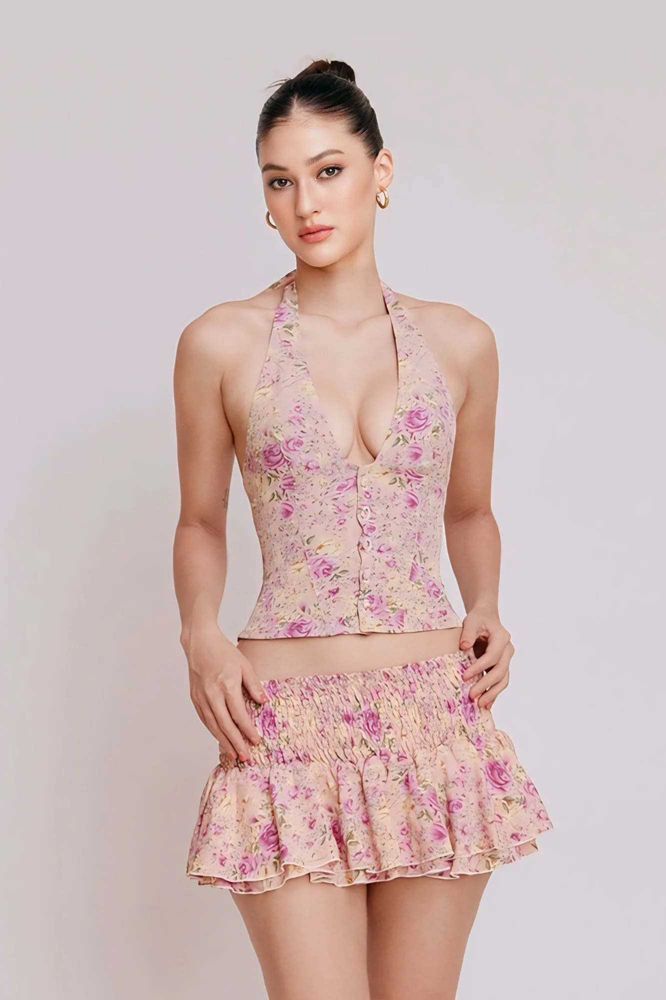 Floral Co-ord Skirt Set - Image 3