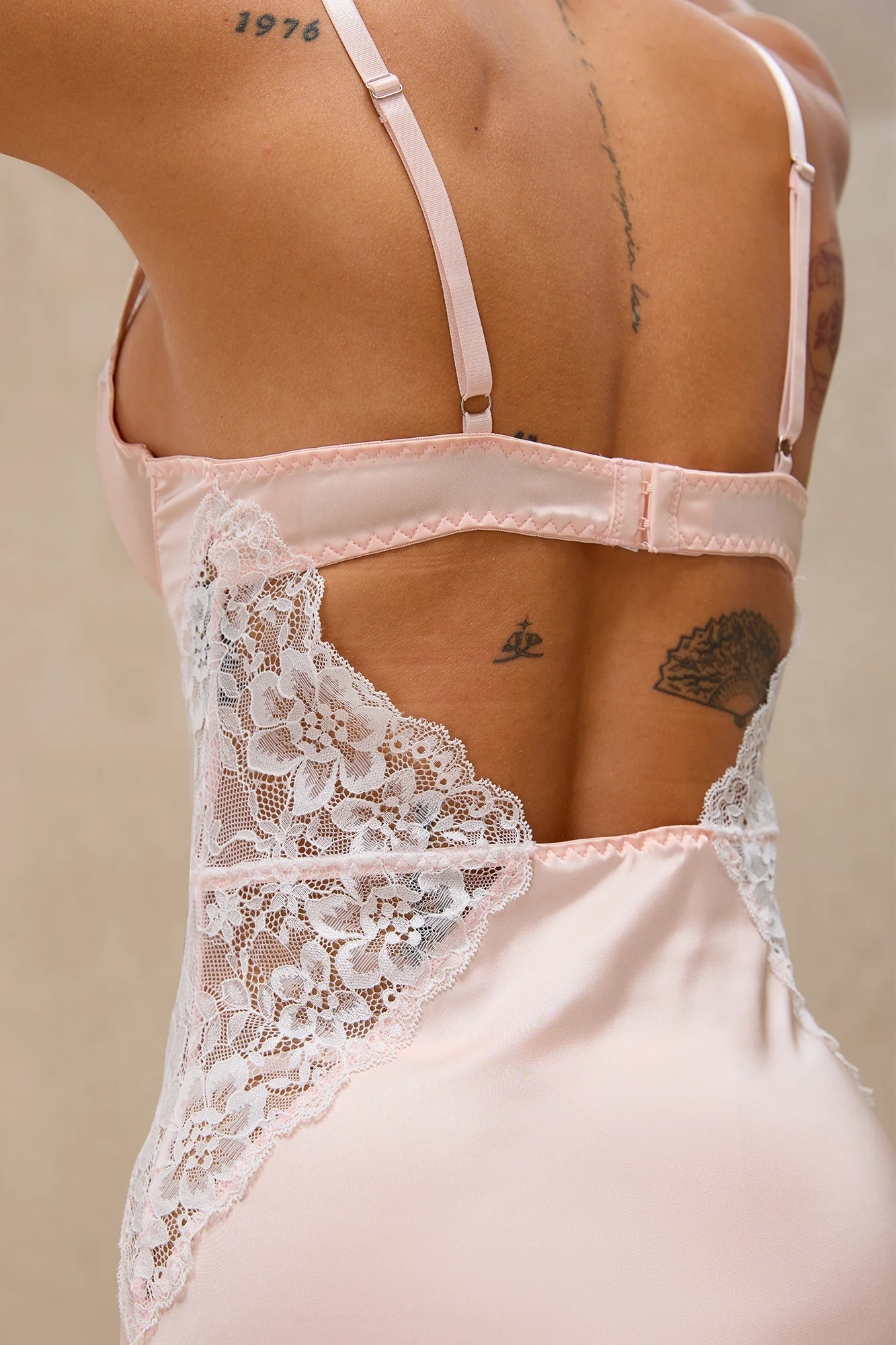 Mini Dress Lingerie in Peach - Image 4