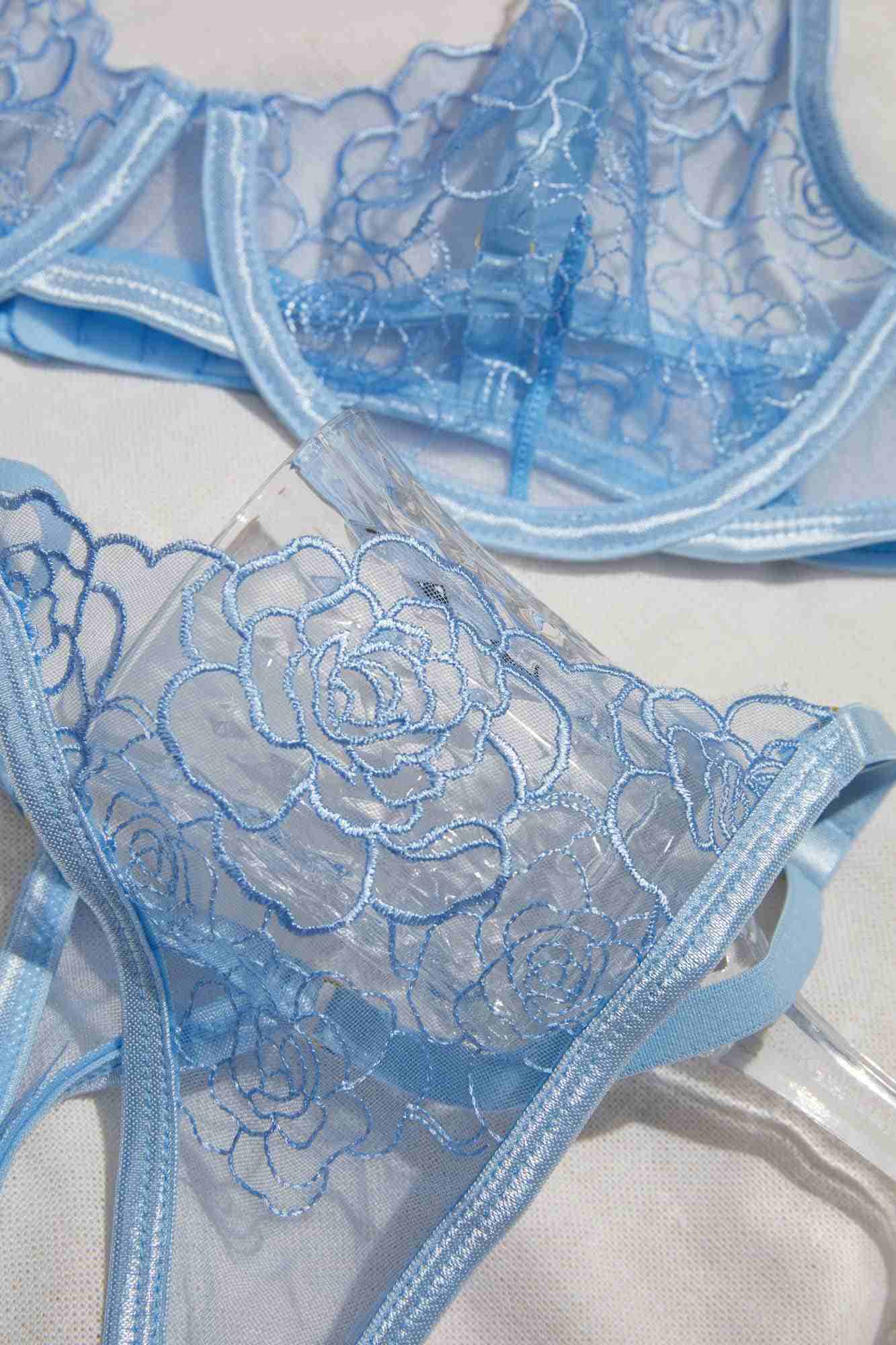 Sheer Lingerie in Blue - Image 6