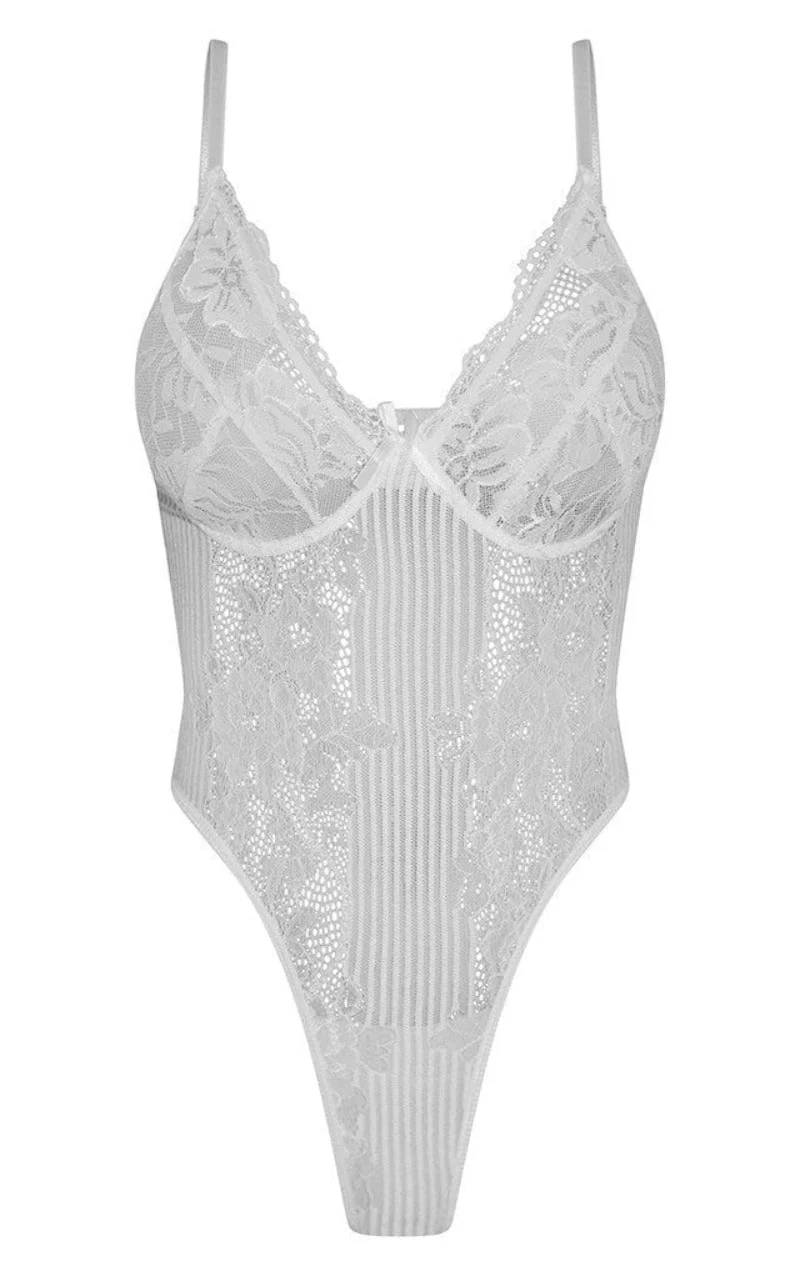 White Teddy Lingerie Set - Image 7